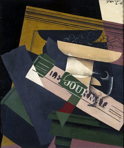 Les raisins von Juan Gris als Kunstdruck auf Leinwand
