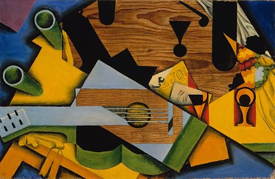Still Life with a Guitar von Juan Gris als Kunstdruck auf Leinwand