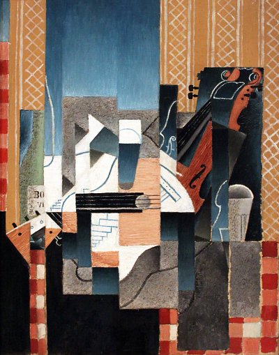 Violin and guitar von Juan Gris als Kunstdruck auf Leinwand