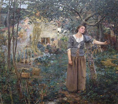Johanna von Orleans anagoria von Jules Bastien Lepage als Kunstdruck auf Leinwand
