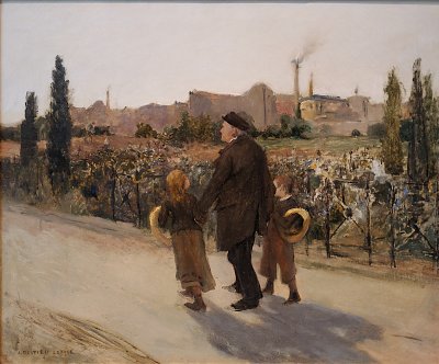 La Toussaint von Jules Bastien Lepage als Kunstdruck auf Leinwand