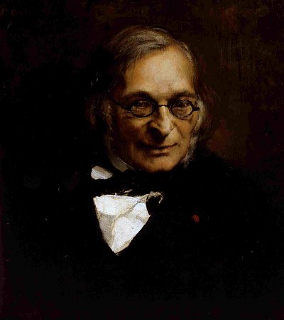 Portrait of French philosopher Adolphe Franck von Jules Bastien-Lepage als Kunstdruck auf Leinwand