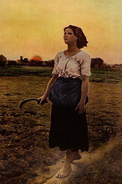 Song of the Lark von Jules Breton als Kunstdruck auf Leinwand