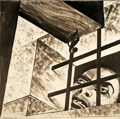 The convicted II von Jules Derkovits als Kunstdruck auf Leinwand