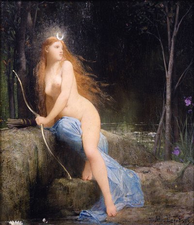 Diana von Jules Joseph Lefebvre als Kunstdruck auf Leinwand