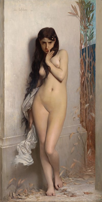 The Grasshopper von Jules Joseph Lefebvre als Kunstdruck auf Leinwand