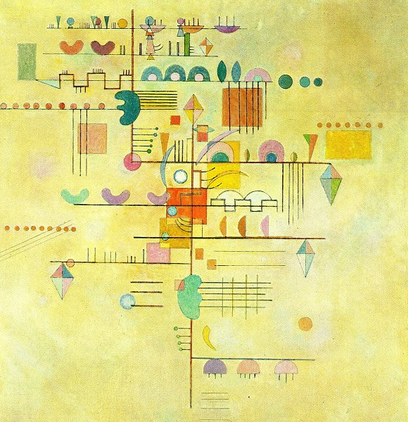 Kunstdruck Ascención gratuita von Wassily Kandinsky als Leinwandbild