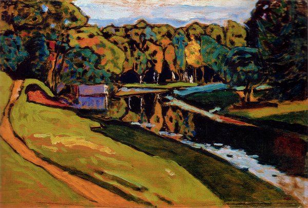 Kunstdruck Autumn Study von Wassily Kandinsky als Leinwandbild
