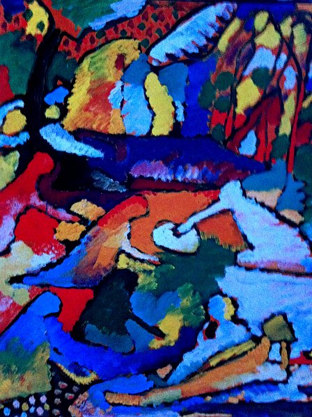Kunstdruck Blue Painting von Wassily Kandinsky als Leinwandbild