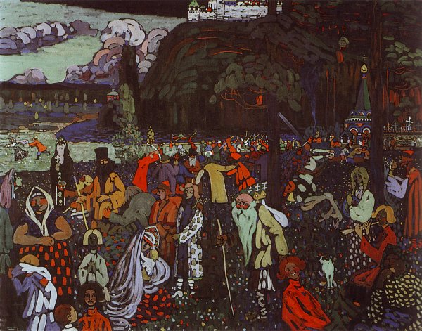 Kunstdruck Colourful Life von Wassily Kandinsky als Leinwandbild
