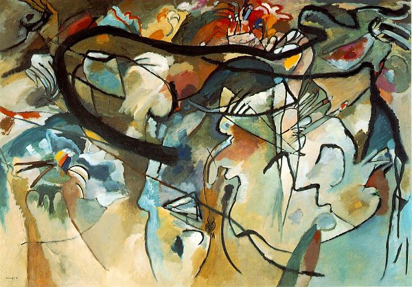 Kunstdruck Composition 5 von Wassily Kandinsky als Leinwandbild