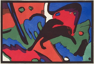 Der Blaue Reiter von Kandinsky als Kunstdruck auf Leinwand