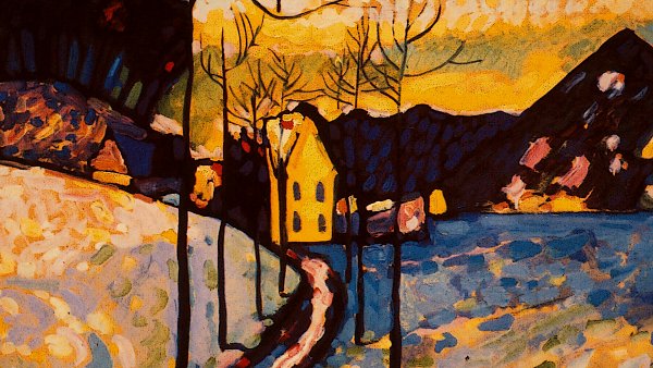 Kunstdruck Landscape von Wassily Kandinsky als Leinwandbild