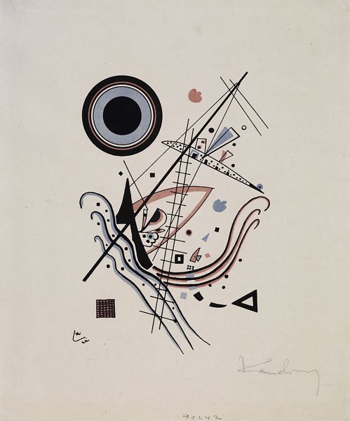 Kunstdruck Lithographie Blau von Wassily Kandinsky als Leinwandbild