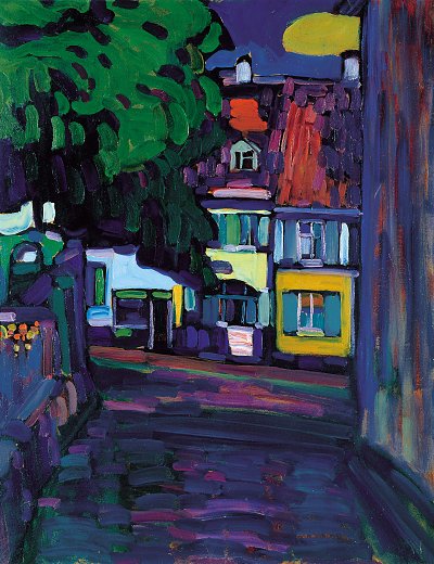 Murnau Houses in the Obermarkt von Wassily Kandinsky als Kunstdruck auf Leinwand