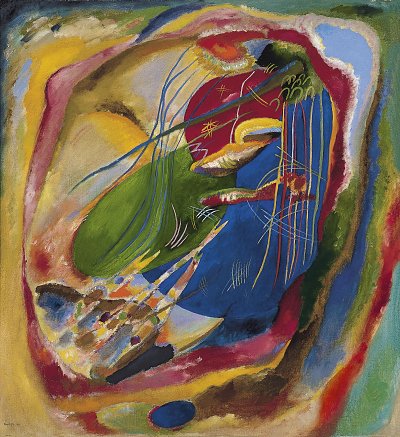 Picture with Three Spots von Wassily Kandinsky als Kunstdruck auf Leinwand
