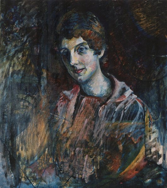 Kunstdruck Portraet Nina Kandinsky von Wassily Kandinsky als Leinwandbild