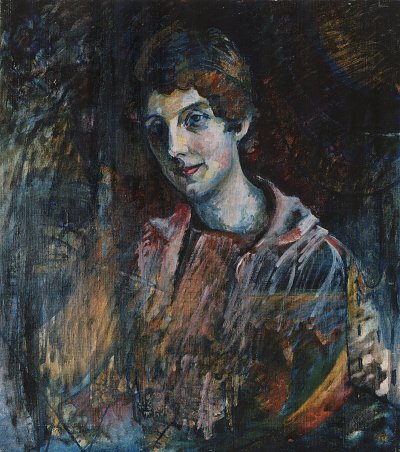 Portraet Nina Kandinsky von Wassily Kandinsky als Kunstdruck auf Leinwand