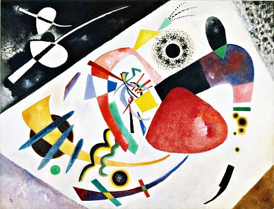 Red Spot II 1921 von Wassily Kandinsky als Kunstdruck auf Leinwand