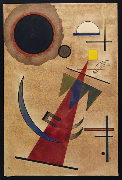 Rot in Spitzform von Wassily Kandinsky als Kunstdruck auf Leinwand