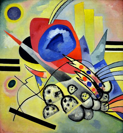 SchwarzerFleck von Wassily Kandinsky als Kunstdruck auf Leinwand