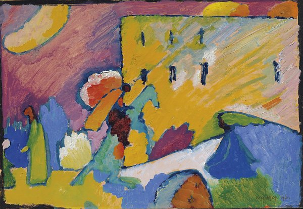 Kunstdruck Studie zu Improvisation 3 von Wassily Kandinsky als Leinwandbild