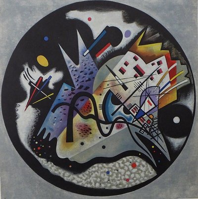 The black circle von Kandinsky als Kunstdruck auf Leinwand