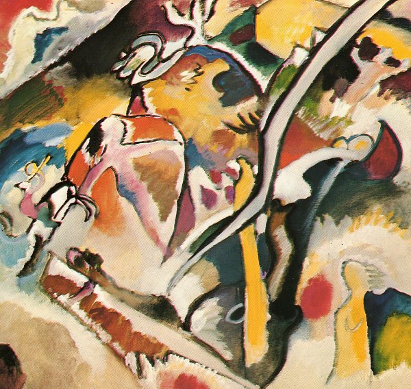 Kunstdruck Una pintura sin objeto von Wassily Kandinsky als Leinwandbild