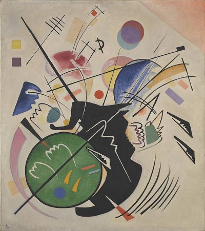 black form von Kandinsky als Kunstdruck auf Leinwand