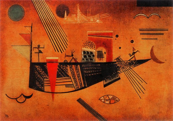 Kunstdruck capricious von Wassily Kandinsky als Leinwandbild