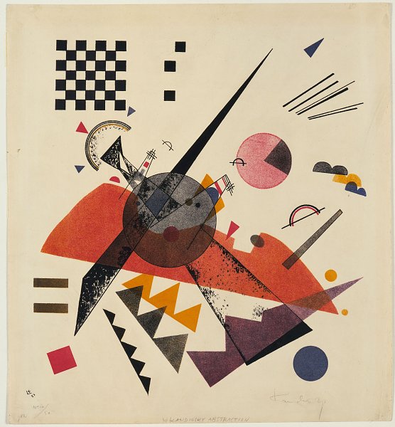 Kunstdruck orange von Wassily Kandinsky als Leinwandbild