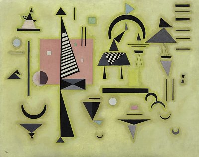 rose decisif von Wassily Kandinsky als Kunstdruck auf Leinwand