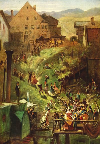 Ankunft in Seeshaupt von Karl Spitzweg als Kunstdruck auf Leinwand