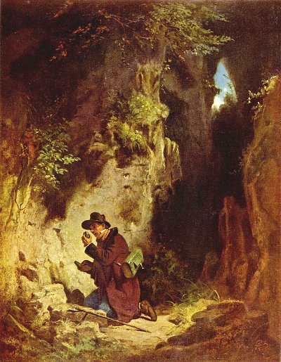 Der Geologe von Karl Spitzweg als Kunstdruck auf Leinwand