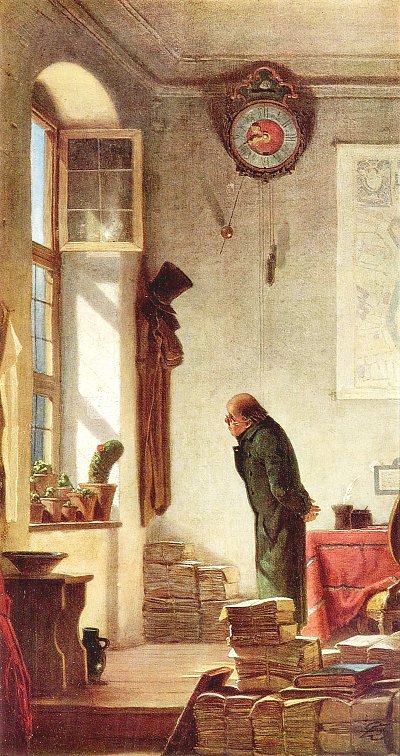 Der Kaktusliebhaber von Karl Spitzweg als Kunstdruck auf Leinwand