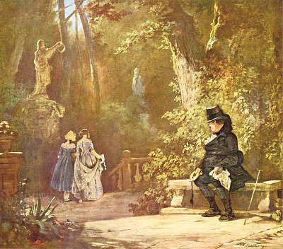Der Witwer von Karl Spitzweg als Kunstdruck auf Leinwand