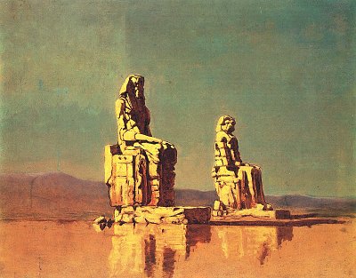 aegyptische Denkmaeler von Karl Spitzweg als Kunstdruck auf Leinwand