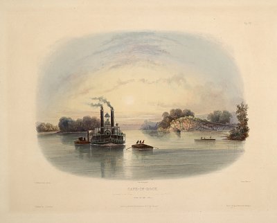Ansicht vom Ohio von Karl Bodmer als Kunstdruck auf Leinwand