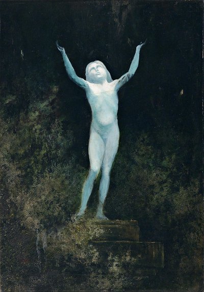 Erscheinung von Karl Wilhelm Diefenbach als Kunstdruck auf Leinwand