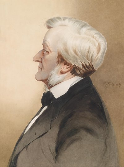 Richard Wagner von Karl Wilhelm Diefenbach als Kunstdruck auf Leinwand