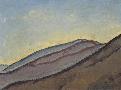 Berghaenge von Koloman Moser als Kunstdruck auf Leinwand