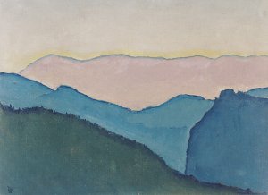 Bergketten Kunstdruck