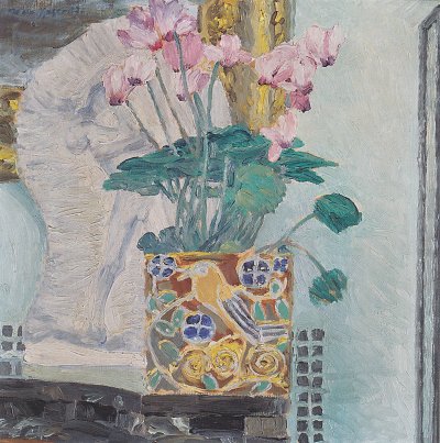 Cyklamenstock von Koloman Moser als Kunstdruck auf Leinwand