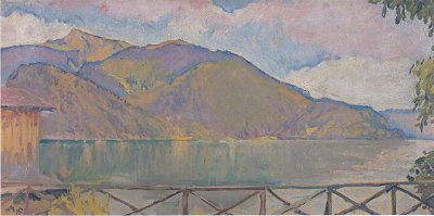 Der Abersee von Koloman Moser als Kunstdruck auf Leinwand