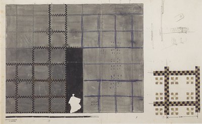 Entwurf fuer eine Buehnendekoration von Koloman Moser als Kunstdruck auf Leinwand