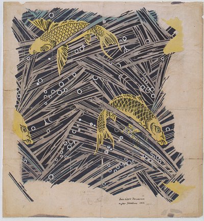 Forellenreigen von Koloman Moser als Kunstdruck auf Leinwand