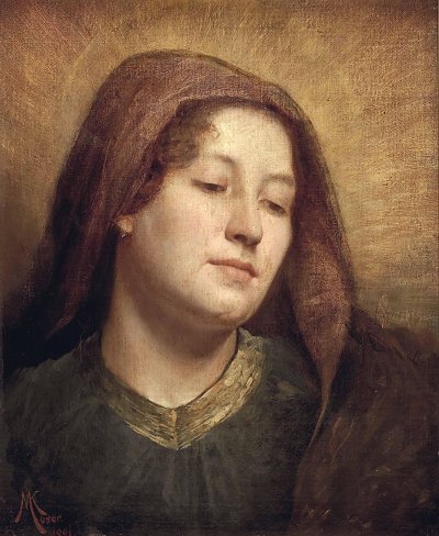 Madonna von Koloman Moser als Kunstdruck auf Leinwand
