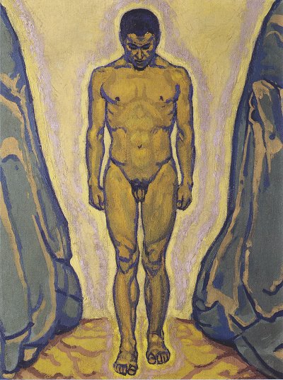 Stehender Juengling von Koloman Moser als Kunstdruck auf Leinwand
