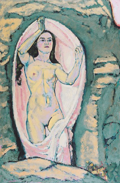 Venus in der Grotte von Koloman Moser als Kunstdruck auf Leinwand