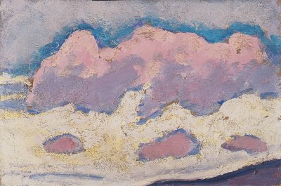 Wolkenstudie von Koloman Moser als Kunstdruck auf Leinwand